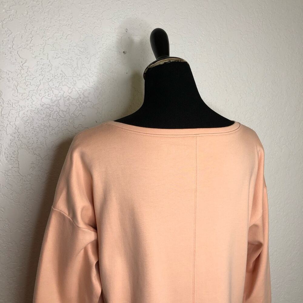 Eileen Fisher light orange apricot sweatshirt knit top size Petite Medium PM - Picture 10 of 15